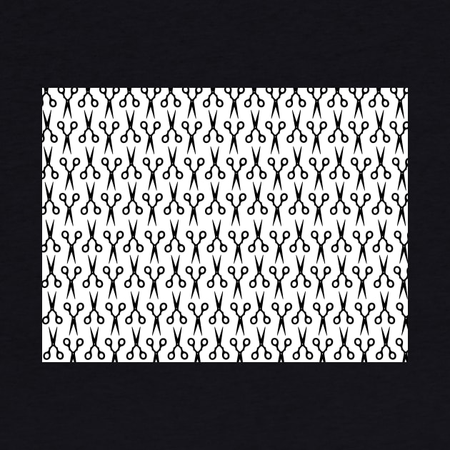 Scissors Pattern Black by XOOXOO